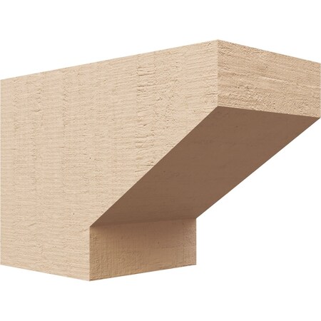 Ekena Millwork 6in. W x 8in. H x 12in. L Clemmons Woodgrain TimberThane Rafter Tail, Primed Tan RFTUR06X08X12CLERCPR